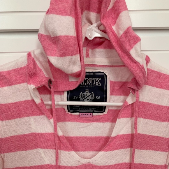 Victoria’s Secret Pink white striped sweater - Picture 2 of 4